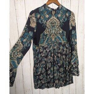 Free People Lady Luck Printed Tunic Boho Whimsigoth Fairy Grunge Large